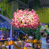 Creative Colorful Flower 3-Light Globe Chandeliers for Plants