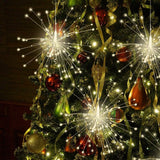 Fireworks Dandelion Copper Wire LED Light with 120/200 LEDs - Battery, USB & Solar Powered Decorative Light