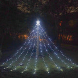 Star Waterfall LED String Lights - Christmas Meteor Shower for Holiday Decor