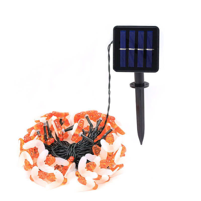 Outdoor Solar Bees LED String Lights - Waterproof Festival & Party Decoration