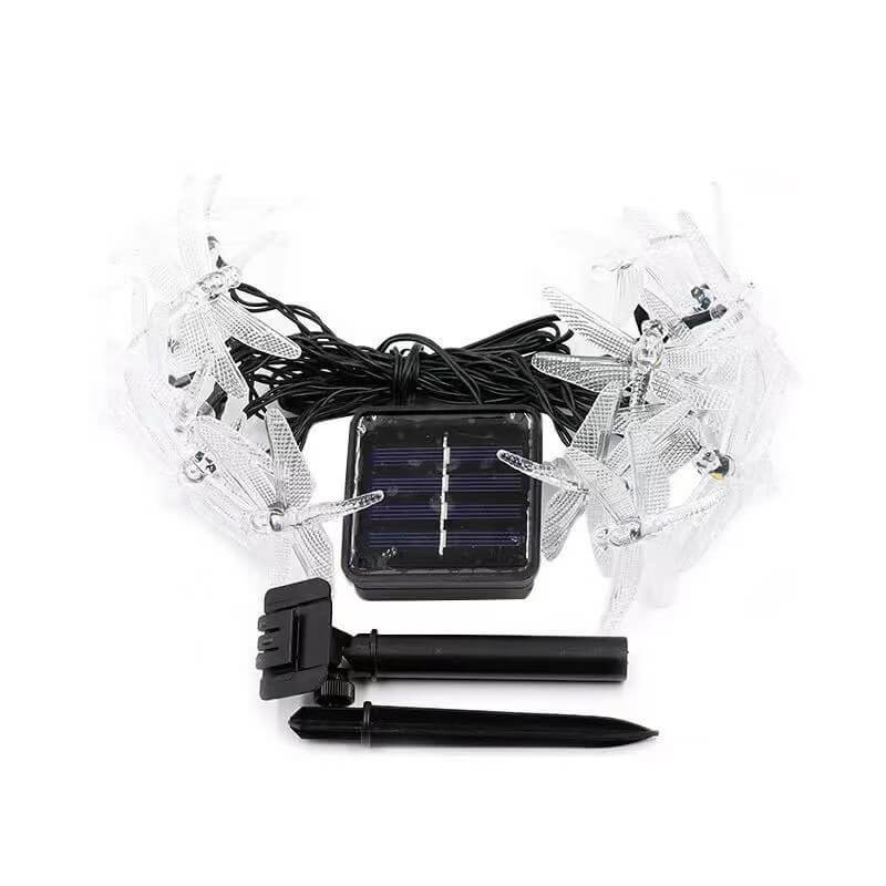 Outdoor Solar Dragonfly LED String Lights - Waterproof Festival & Party Decor