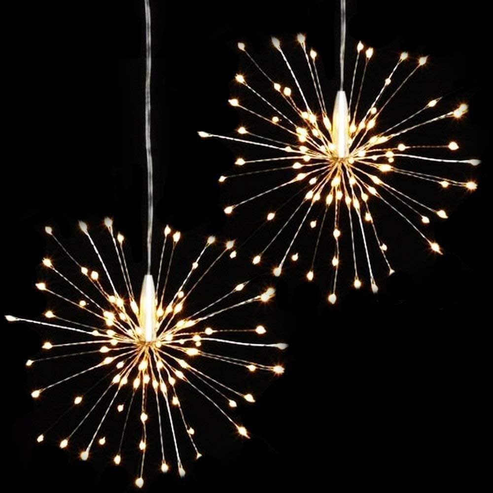 Fireworks Dandelion Copper Wire LED Light with 120/200 LEDs - Battery, USB & Solar Powered Decorative Light