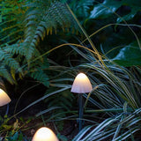 Solar-Powered Outdoor LED Mushroom String Lights for Patio