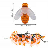 Outdoor Solar Bees LED String Lights - Waterproof Festival & Party Decoration