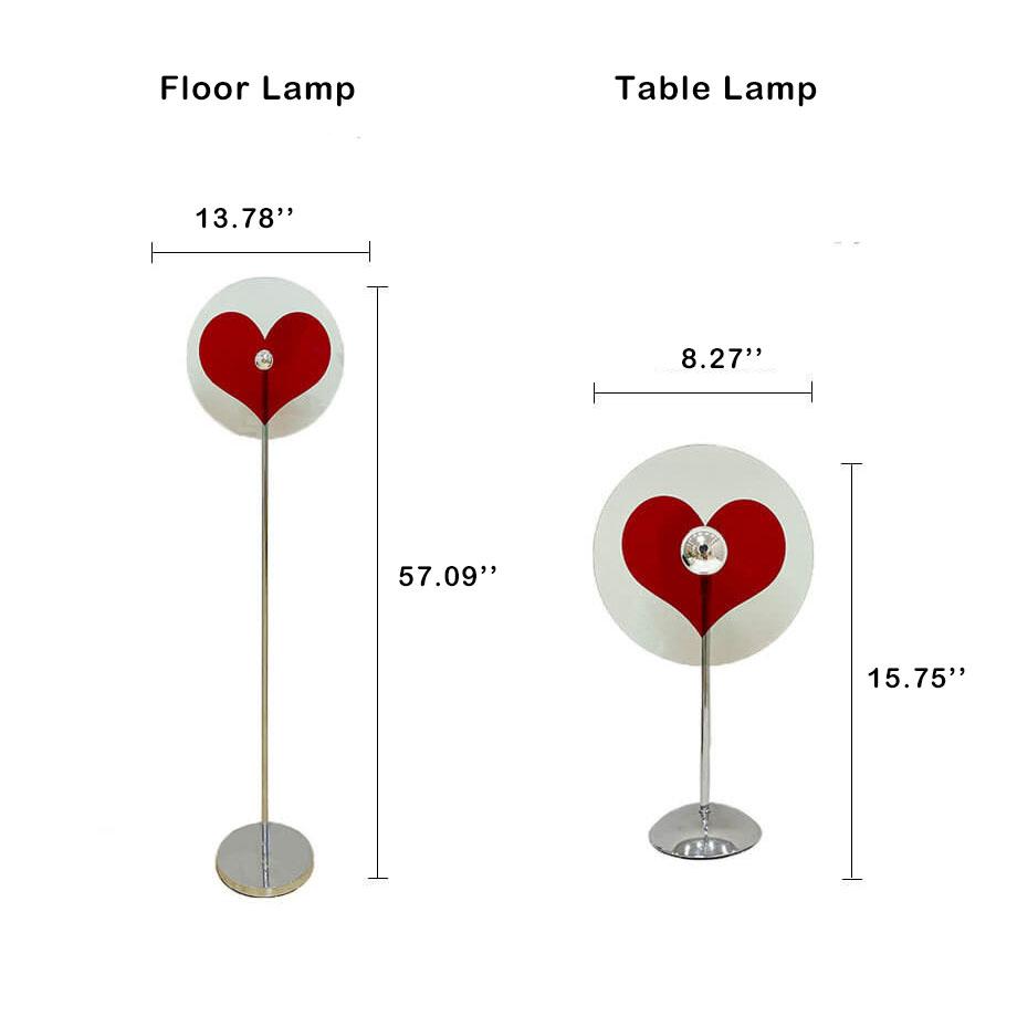 Creative Heart-Shaped 1-Light LED Standing Floor Lamp with Modern Vibes