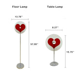 Creative Heart-Shaped 1-Light LED Standing Floor Lamp with Modern Vibes