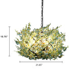 Creative Colorful Flower 3-Light Globe Chandeliers for Plants
