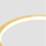 Sleek Modern Minimalist Wooden Linear Round 1-Light LED Chandeliers