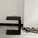 Sleek Modern Minimalist Ash Wood Side Table — Triangle-Rectangle Design for Living Room