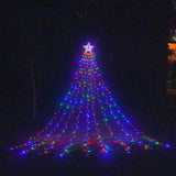 Star Waterfall LED String Lights - Christmas Meteor Shower for Holiday Decor