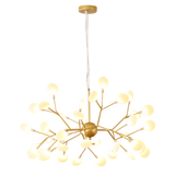 Modern Metal Branches LED Chandeliers - 27 or 36 Firefly Lights