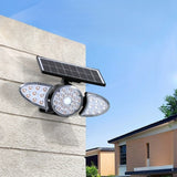 Modern Minimalist Solar LED Wall Sconce - Rectangular-Trapezoidal Design, ABS/PC Housing, Outdoor Garden Lamp