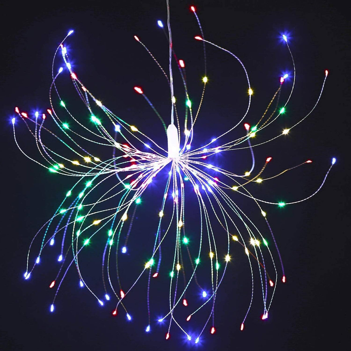 Fireworks Dandelion Copper Wire LED Light with 120/200 LEDs - Battery, USB & Solar Powered Decorative Light
