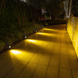 Sleek Modern Solar-Powered Waterproof Conical LED Spotlight — Outdoor Floor Plug Light