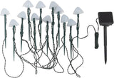 Solar-Powered Outdoor LED Mushroom String Lights for Patio