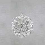 Sleek Modern Globe 12-Light LED Firework Pendant Light