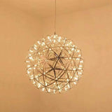 Sleek Modern Globe 12-Light LED Firework Pendant Light