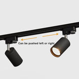 Modern Tubular LED Track Lighting Fixture - Flush Mount, 3/4/5-Light Options