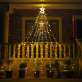 Star Waterfall LED String Lights - Christmas Meteor Shower for Holiday Decor