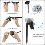 Solar-Powered LED Sakura Fairy Lights – Waterproof Outdoor Garden String Lights