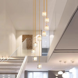 Timeless Vintage Crystal Staircase Chandelier - Elegant Lighting Statement
