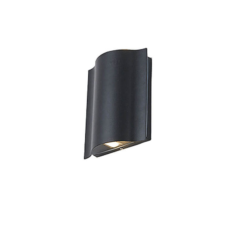 Modern Wave Aluminum LED Outdoor Wall Sconce – Waterproof, Weatherproof Exterior Lighting