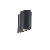 Modern Wave Aluminum LED Outdoor Wall Sconce – Waterproof, Weatherproof Exterior Lighting