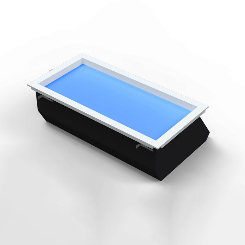 Sleek Modern Smart Blue Sky Aluminum LED Flush-Mount Ceiling Light