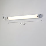 European Minimalist V-Shaped Aluminum Vanity Light with LED — Mirror-Front Wall Sconce