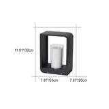 Modern Minimalist Square-Frame LED Landscape Light - Waterproof Stainless Steel & Acrylic for Outdoor Patio & Lawn