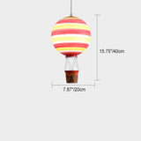 Scandinavian Modern 1-Light Hot Air Balloon Pendant Light, Iron & Acrylic