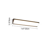 Sleek Modern Outdoor LED Wall Sconce Lamp - Long-Bar Aluminum & Acrylic, Waterproof