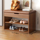 Modern Minimalist 3-Tier Shoe Storage Rack — Rectangular Design, Fabric & PU Leather Upholstery with Wood Frame for Entryways