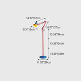 Modern Minimalist Iron Half-Circle 1-Light Floor Lamp for Bedroom