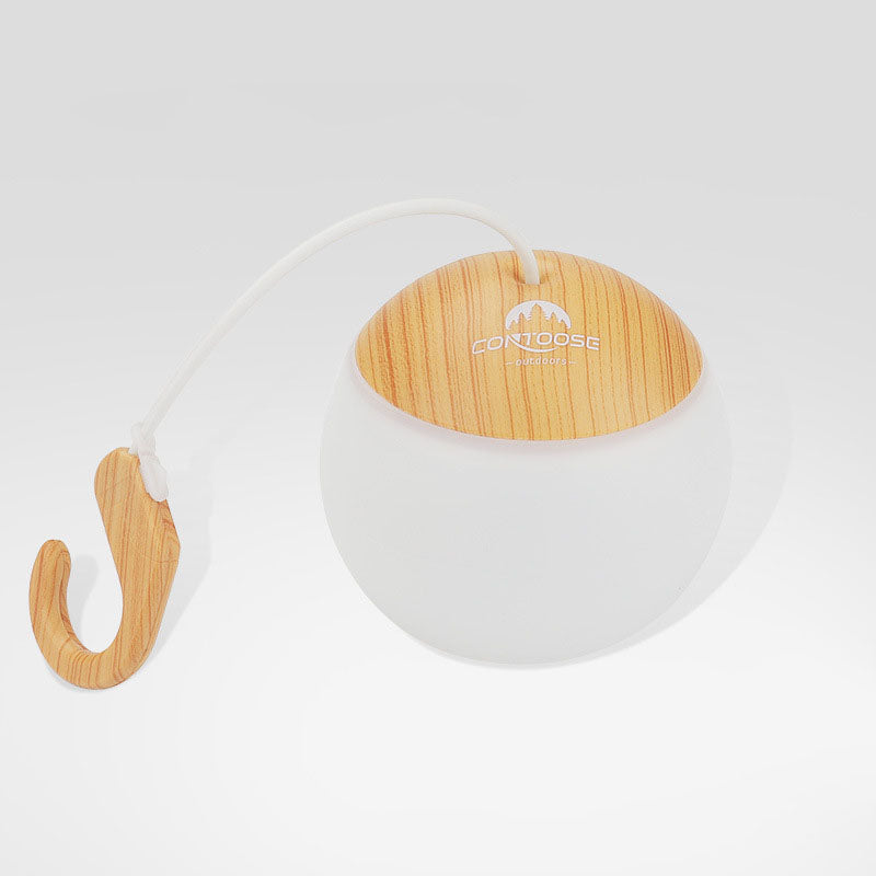 Sleek Modern USB-Rechargeable LED Tent Light for Outdoor Camping — Hangable & Minimalist