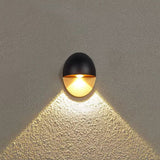 Sleek Modern Oval Aluminum Outdoor LED Wall Sconce Lamp – Waterproof