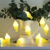 Modern Creative Ice Cream LED String Lights for Kids - USB-Powered Decoration
