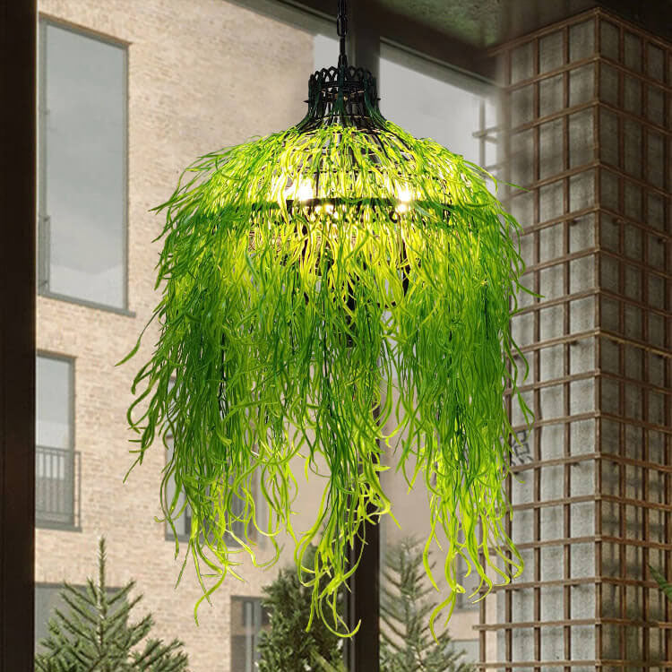 Creative Plant Vine 3-Light Chandelier – Decorative Indoor Lighting Fixture
