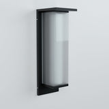 Modern Minimalist Solar LED Outdoor Wall Sconce – Rectangular Stainless Steel & Acrylic, Waterproof Patio Lighting