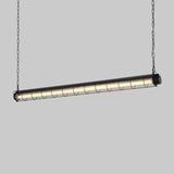 Contemporary Industrial Long-Hardware Acrylic Island Pendant Chandelier with 1/2 Light for Dining Room