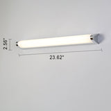 European Minimalist V-Shaped Aluminum Vanity Light with LED — Mirror-Front Wall Sconce