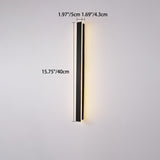 Modern Minimalist Long Rectangular LED Wall Sconce in Aluminum and Acrylic – Outdoor Garden Lighting