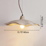 Japanese Vintage Flower-Shaped Cement Lampshade Island Light Chandelier - 1/2/3-Light