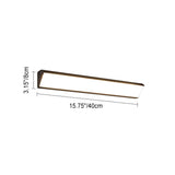 Sleek Modern Outdoor LED Wall Sconce Lamp - Long-Bar Aluminum & Acrylic, Waterproof