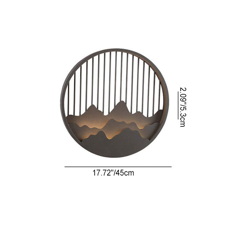 Modern Round Stainless Steel PC LED Waterproof Outdoor Wall Sconce Light