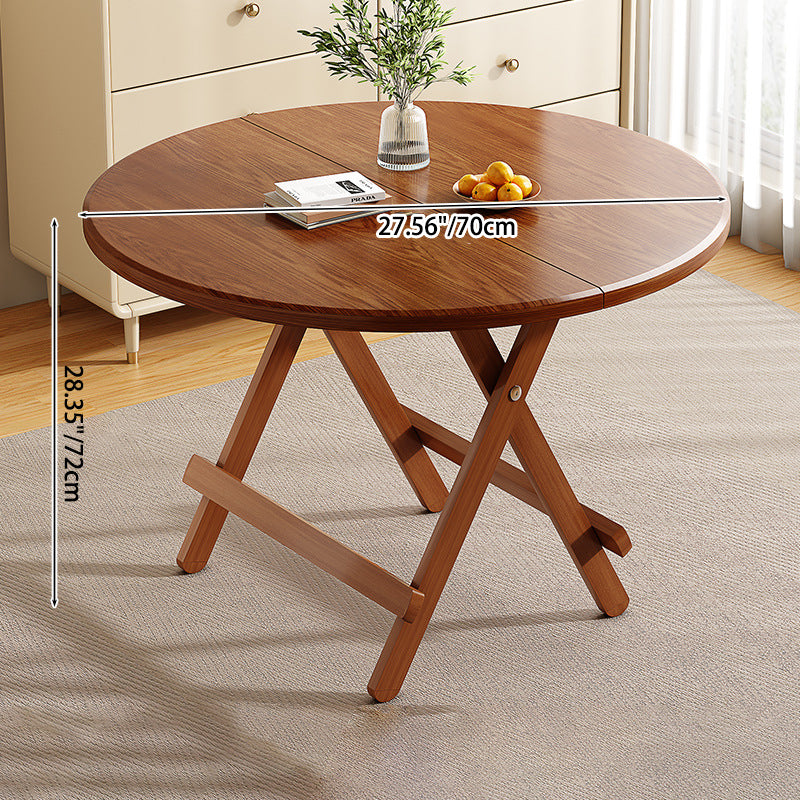 Sleek Contemporary Scandinavian Round Dining Table with MDF Top and Steel Base — Seats 4