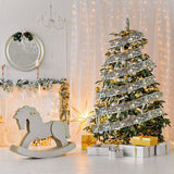 Christmas LED Copper Wire Ribbon Lights - Bow-Tie Style Flexible String Lights for Festive Decor, Props, and Holiday Cheer