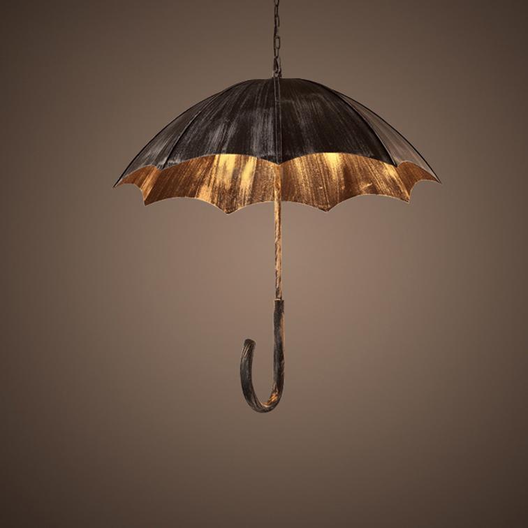 Vintage Industrial 5-Light Umbrella Chandeliers – Retro-Style Ceiling Lighting