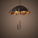 Vintage Industrial 5-Light Umbrella Chandeliers – Retro-Style Ceiling Lighting