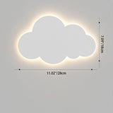 Contemporary Creative Cartoon Smiley Cloud LED Kids Wall Sconce with Iron-Acrylic Shade for Bedroom